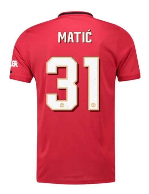 Nemanja Matic Manchester United 19/20 Club Font Home Jersey