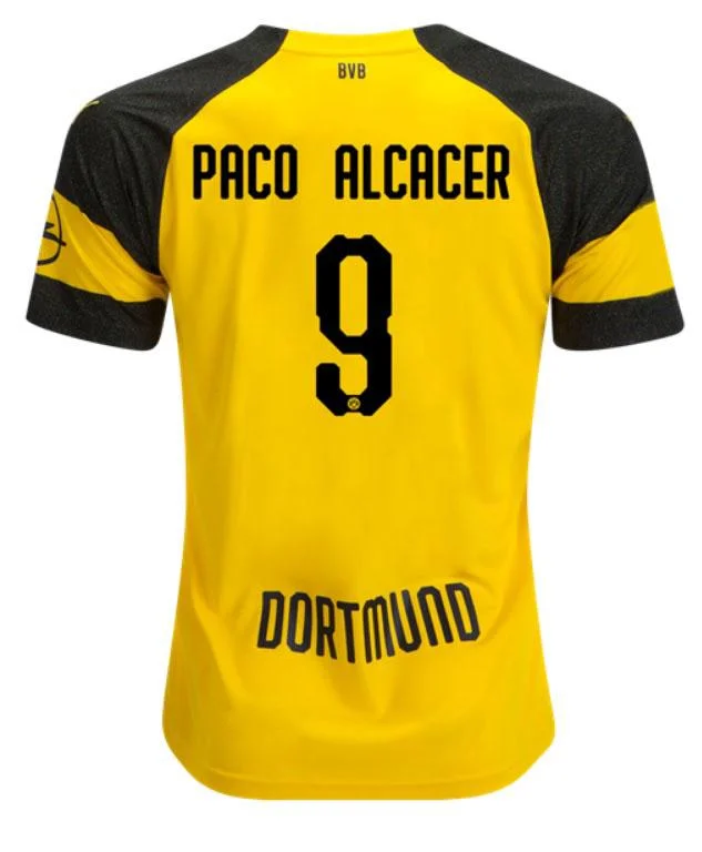 Paco Alcacer Borussia Dortmund 18/19 Home Jersey