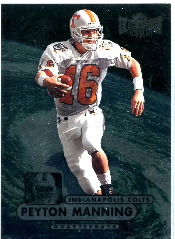 Peyton Manning 1998 Metal Universe Card