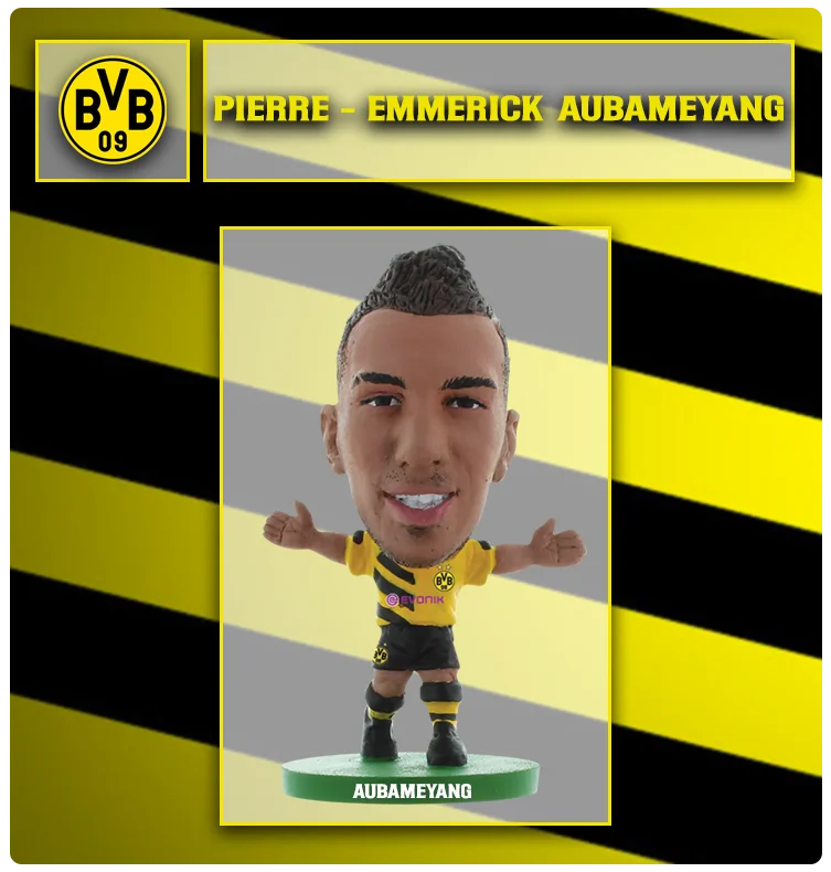 Soccerstarz - Borussia Dortmund - Pierre-Emerick Aubameyang - Home Kit (2015 version)