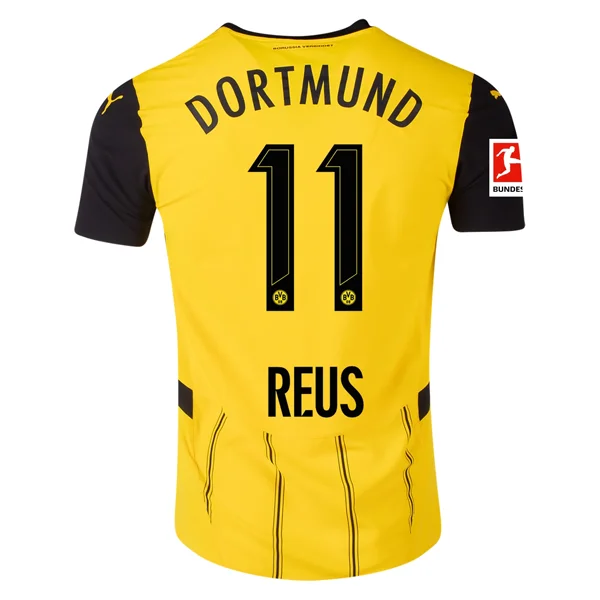 Puma Borussia Dortmund Marco Reus Home Jersey w/ Bundesliga Patch 24/25 (Faster Yellow/Puma Black)