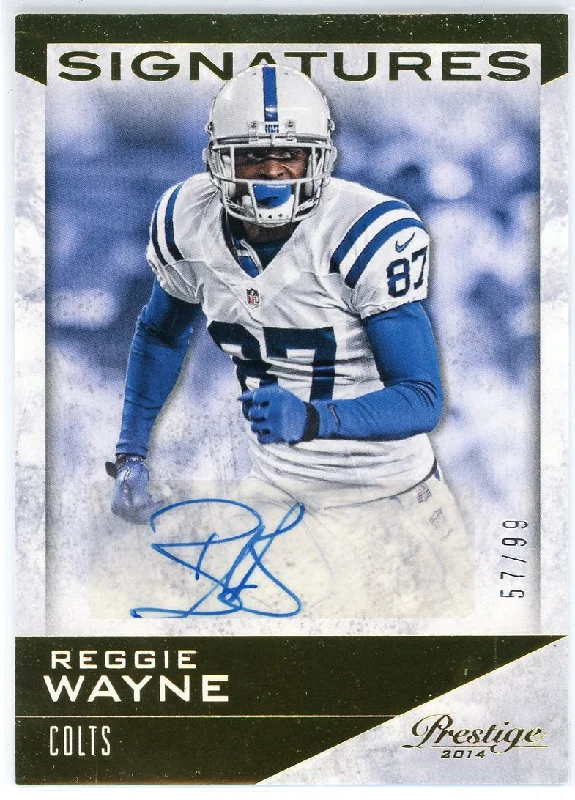 Reggie Wayne Autographed 2014 Panini Prestige Card #50