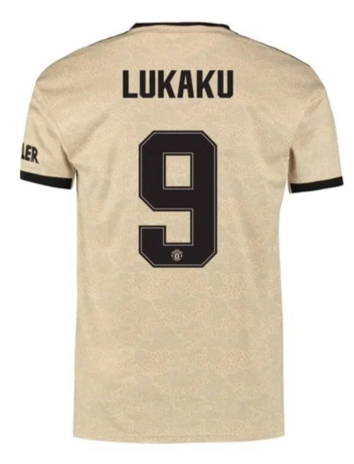 Romelu Lukaku Manchester United 19/20 Club Font Away Jersey