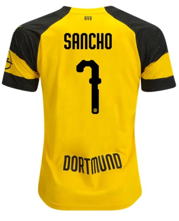 Sancho Borussia Dortmund 18/19 Home Jersey