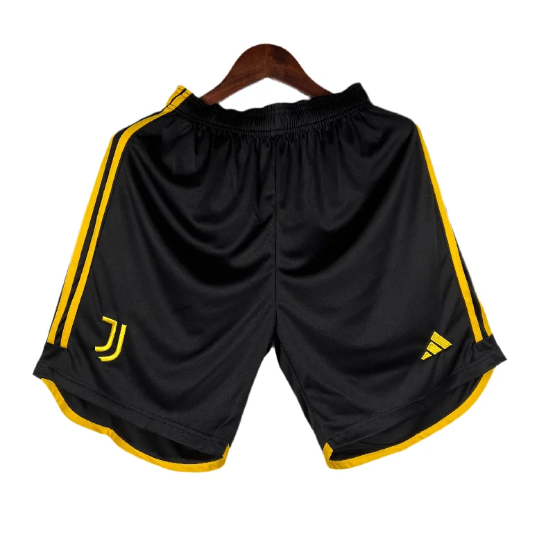 Short Juventus I 23/24 - Preto e Amarelo