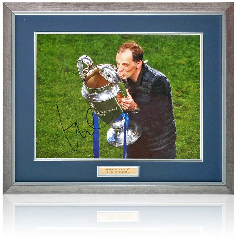 Thomas Tuchel Chelsea Champions of Europe Hand Signed 16x12'' Photograph AFTAL COA