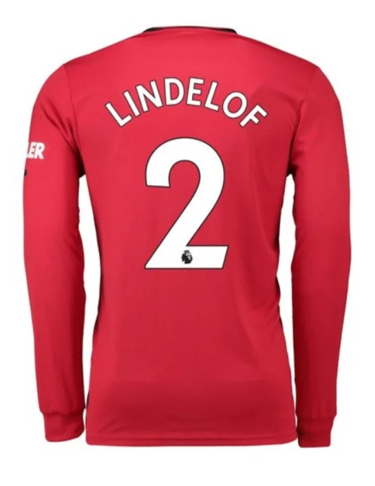 Victor Lindelof Manchester United 19/20 Long Sleeve Home Jersey