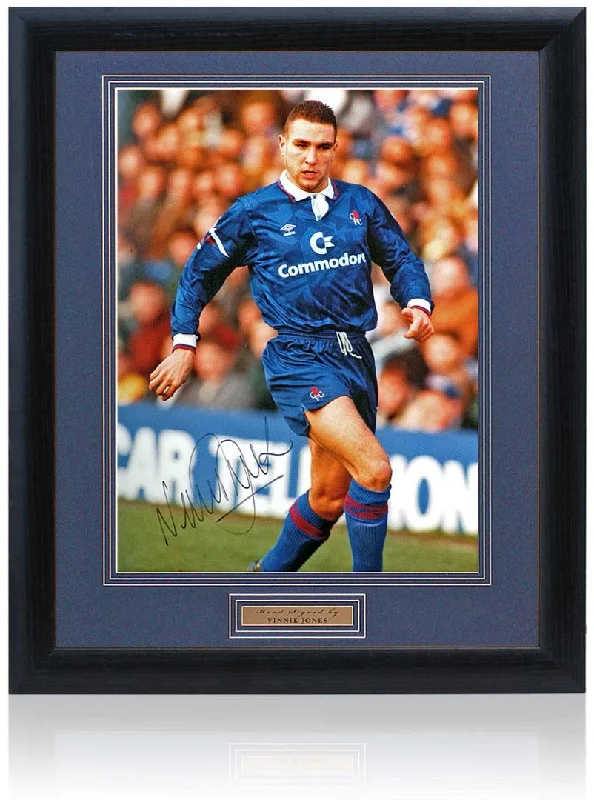 Vinnie Jones Chelsea Legend Hand Signed 16x12'' Photograph AFTAL COA