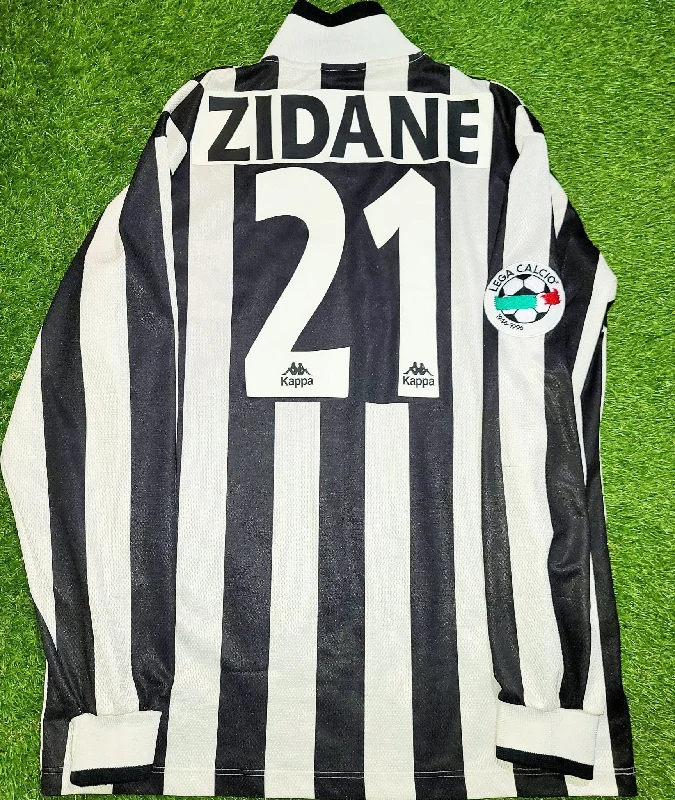 Zidane Juventus Kappa 1996 1997 Long Sleeve DEBUT Home Jersey Shirt Maglia Maillot XL