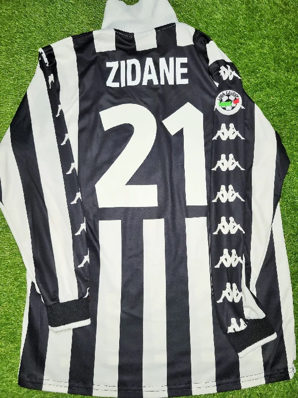 Zidane Juventus 1999 2000 Long Sleeve Kappa Soccer Jersey Shirt L