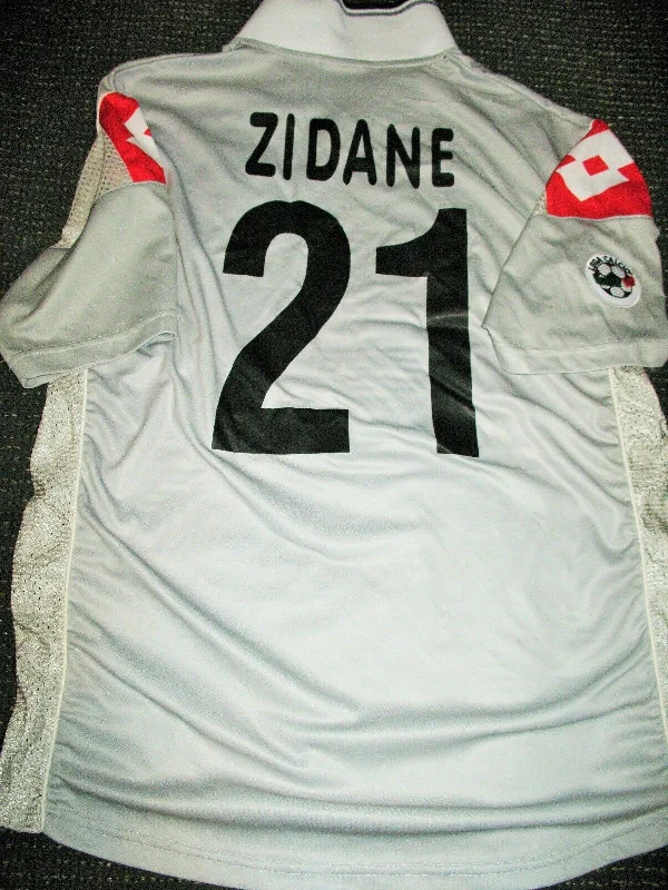 Zidane Juventus 2000 2001 Gray Jersey Shirt Maglia Maillot XL